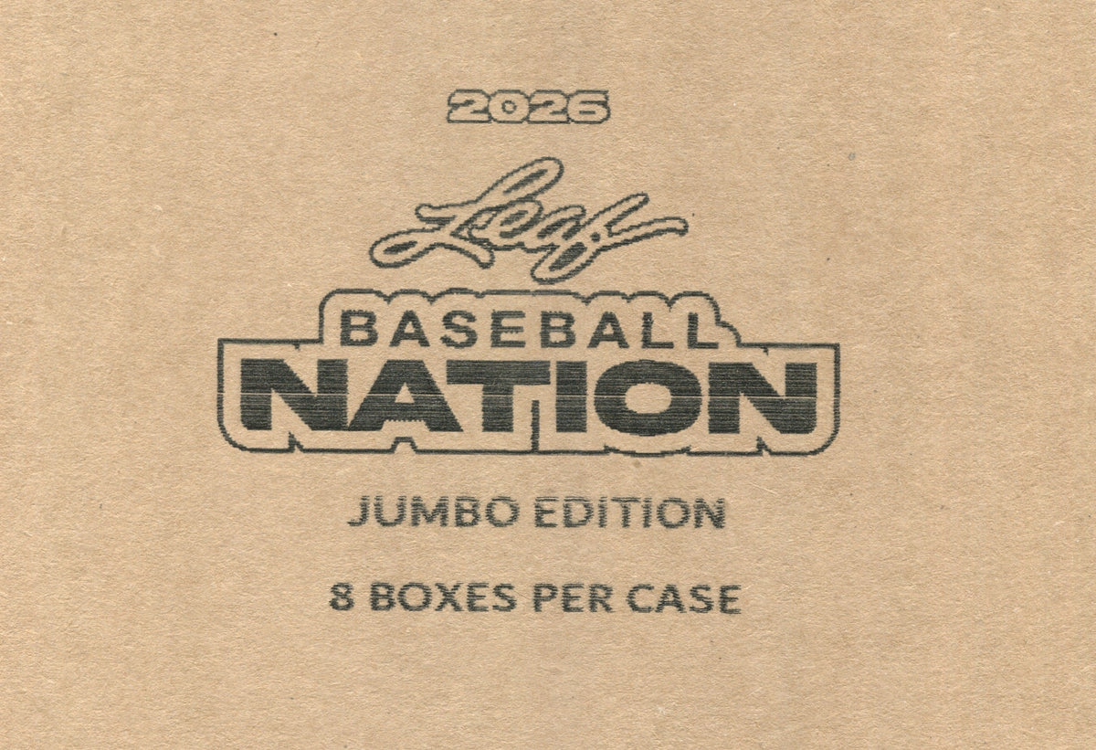 2026 Leaf Baseball Nation Jumbo, 8 Box Case