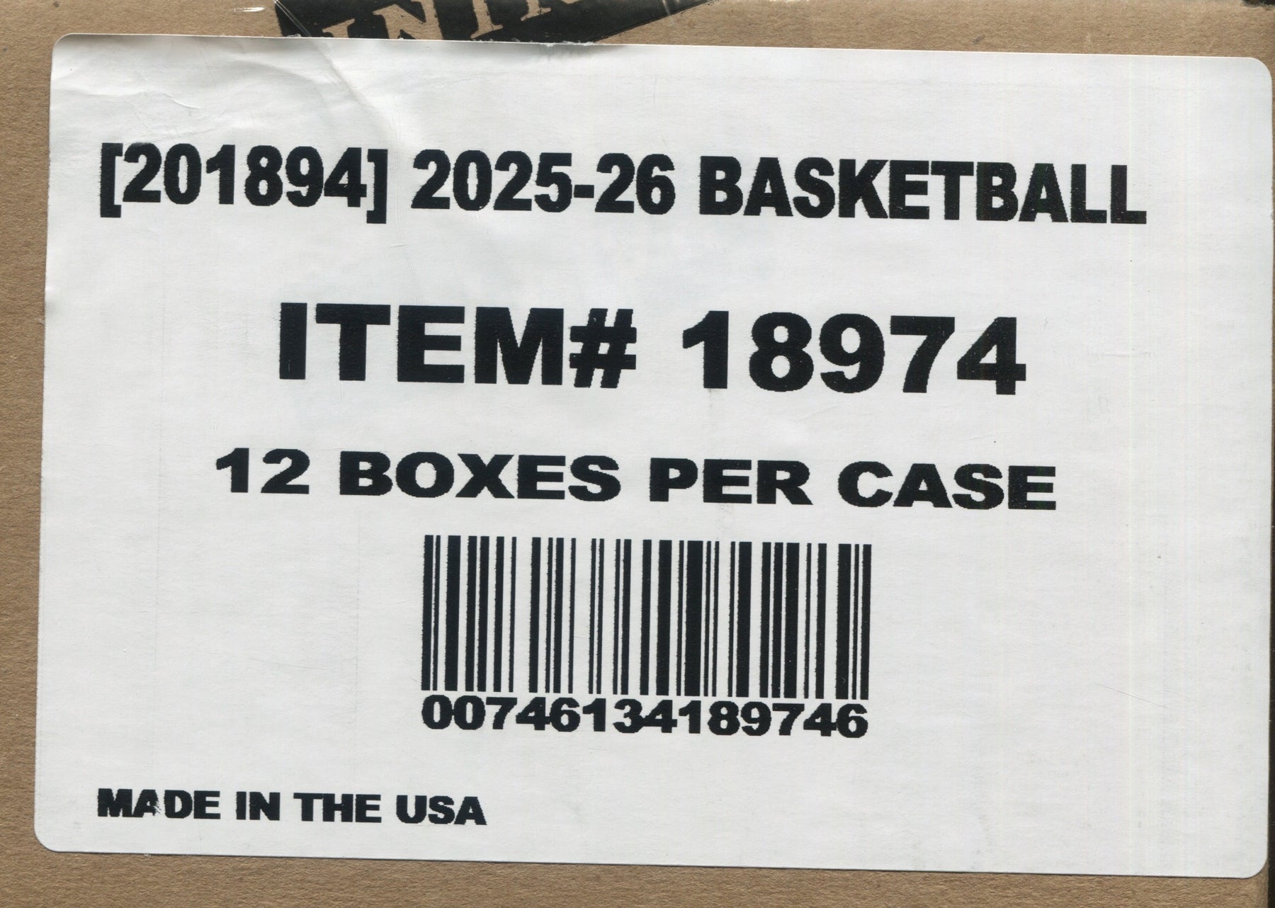 2025-26 Panini Signature Series Basketball Hobby, 12 Box Case