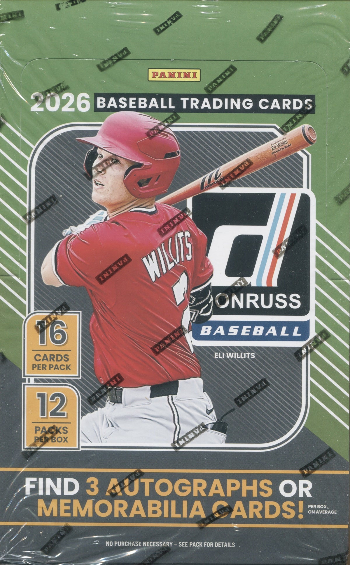 2026 Panini Donruss Baseball Hobby, 12 Box Case