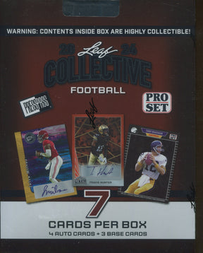 2024 Leaf Collective Football Hobby, 12 Box Case