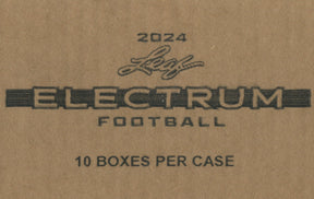 2024 Leaf Electrum Football Hobby, 10 Box Case