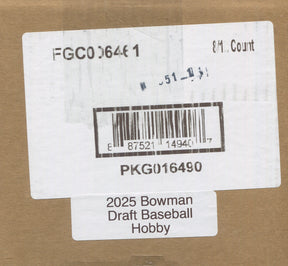 2025 Bowman Draft Baseball Hobby, 8 Box Case