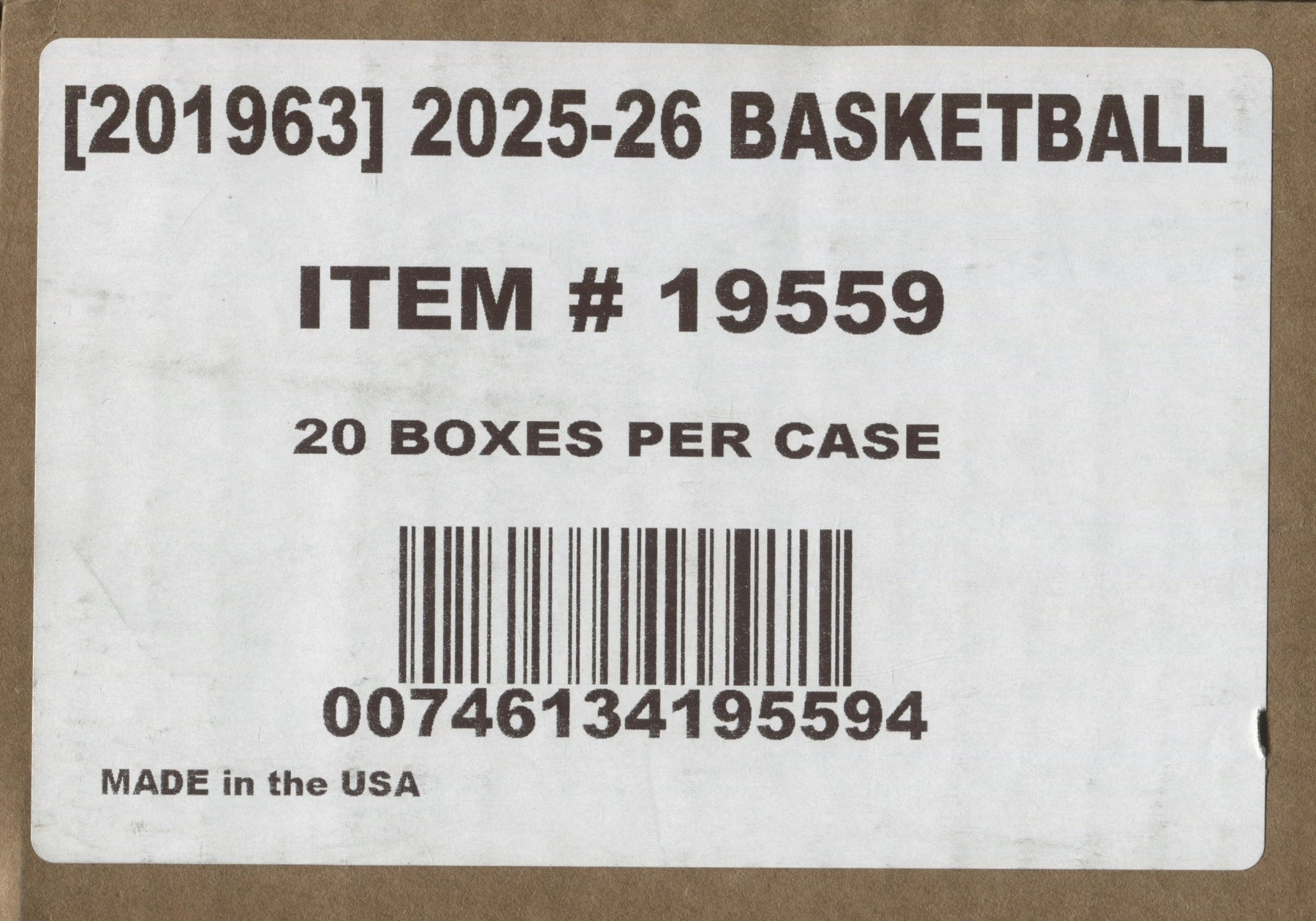 2025-26 Panini Select EuroLeague Basketball Hobby Mega, 20 Box Case