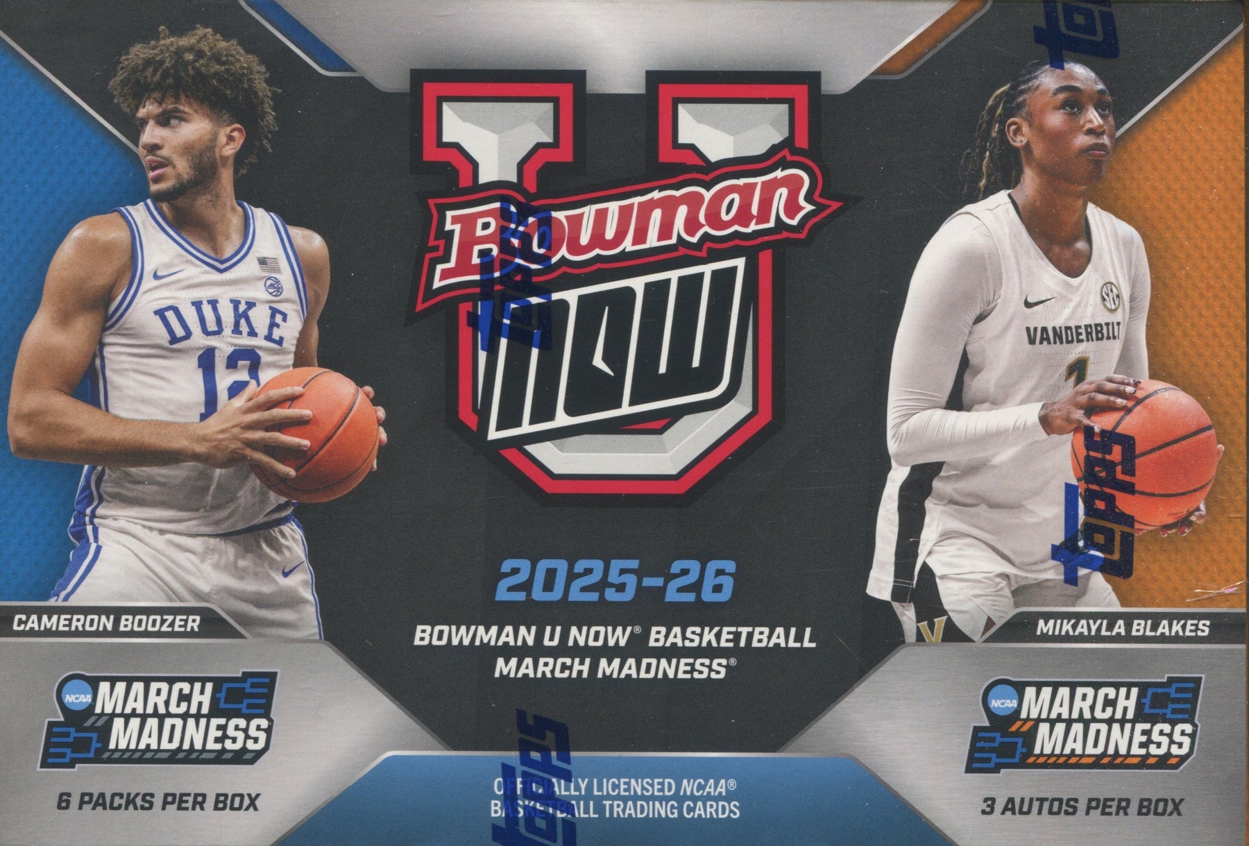 2025-26 Bowman University Now March Madness Basketball Hobby, Box