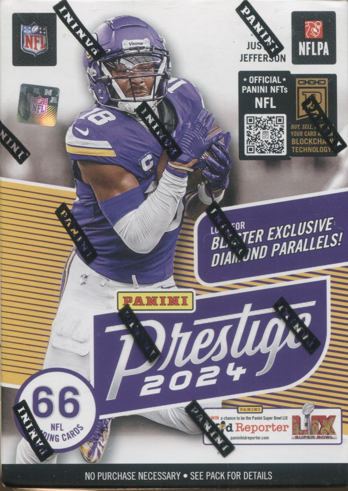 2024 Panini Prestige Football Blaster, Box (Diamond Parallels)