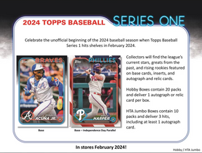 2024 Topps Series 1 Baseball Jumbo, Box