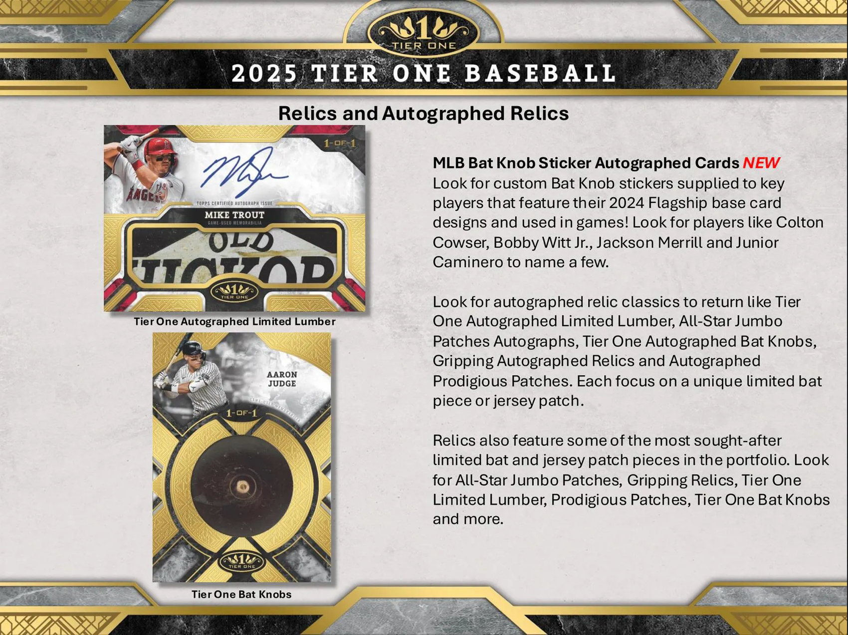 * Last Box * 2025 Topps Tier One Baseball Hobby, Box