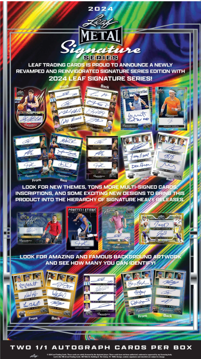 *LAST BOX* 2024 Leaf Metal Signature Series Hobby, Box
