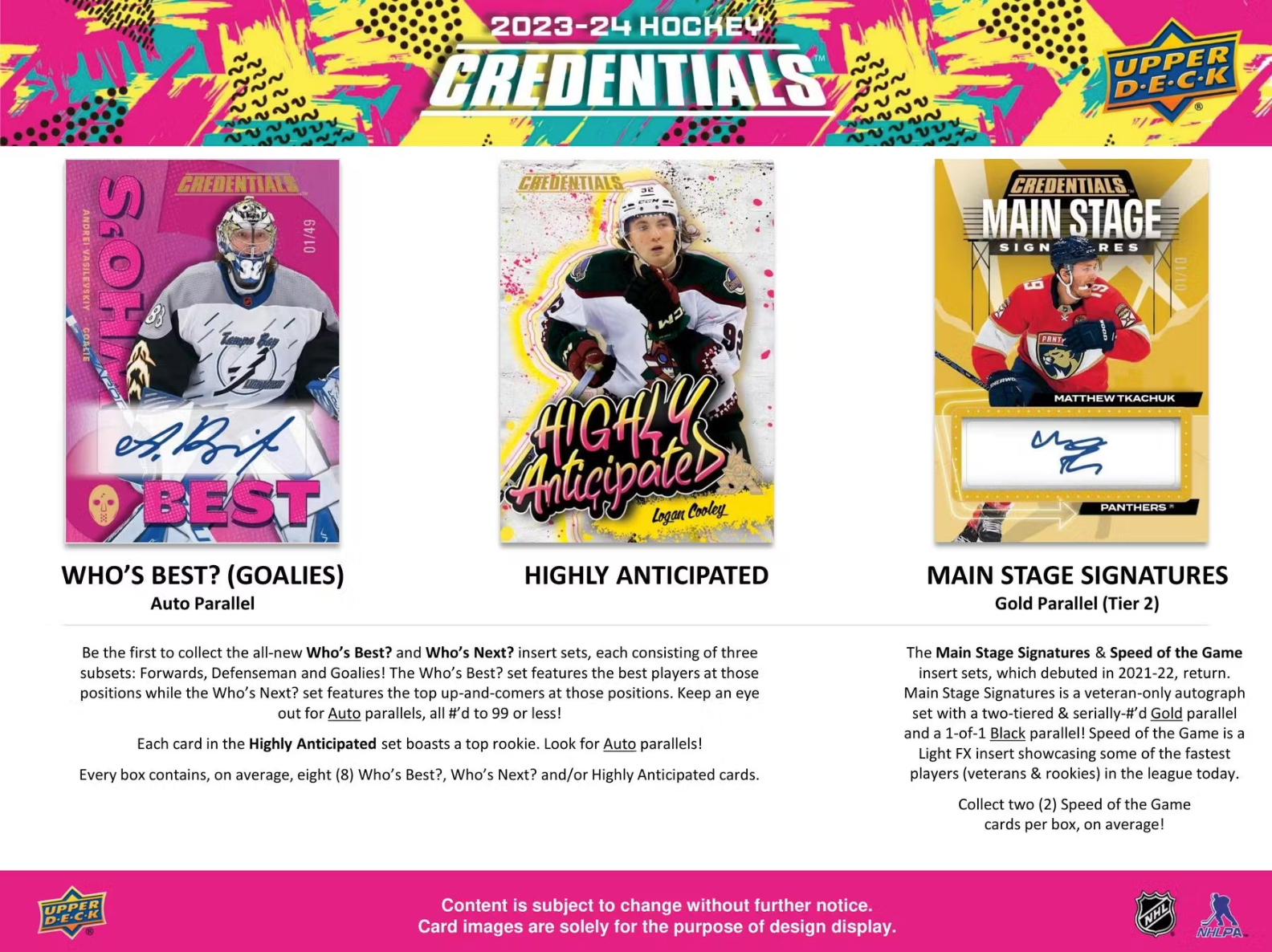 * Last Box * 2023-24 Upper Deck Credentials Hobby Hockey, Box