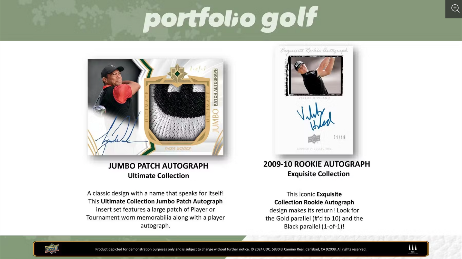 2024 Upper Deck Portfolio Golf Hobby, Box