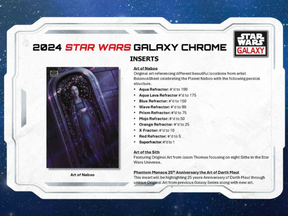 2024 Topps Star Wars Galaxy Chrome Hobby, Box