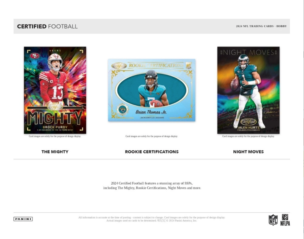 2024 Panini Certified Football Hobby, Box