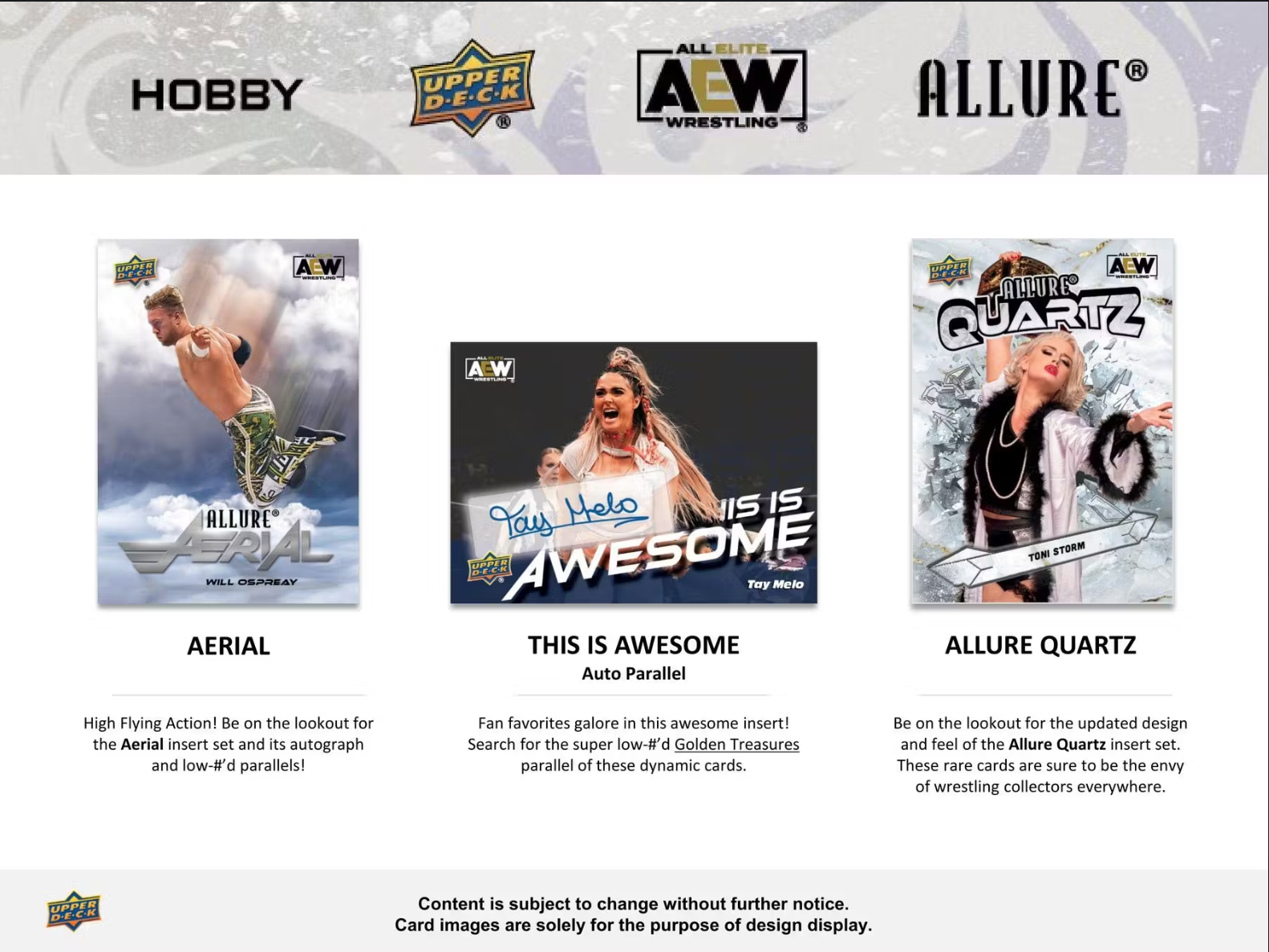 2024 Upper Deck AEW Allure Wrestling Hobby, Box