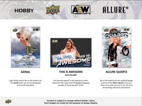 *LAST CASE* 2024 Upper Deck AEW Allure Wrestling Hobby, 9 Box Inner Case