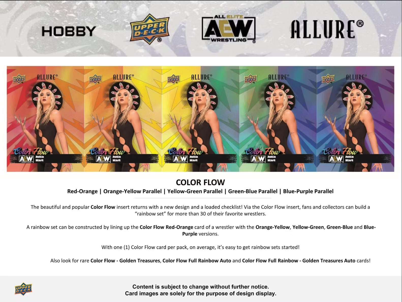 *LAST CASE* 2024 Upper Deck AEW Allure Wrestling Hobby, 9 Box Inner Case