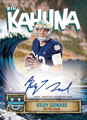 2024 Bowman Chrome University Football Hobby, 12 Box Case