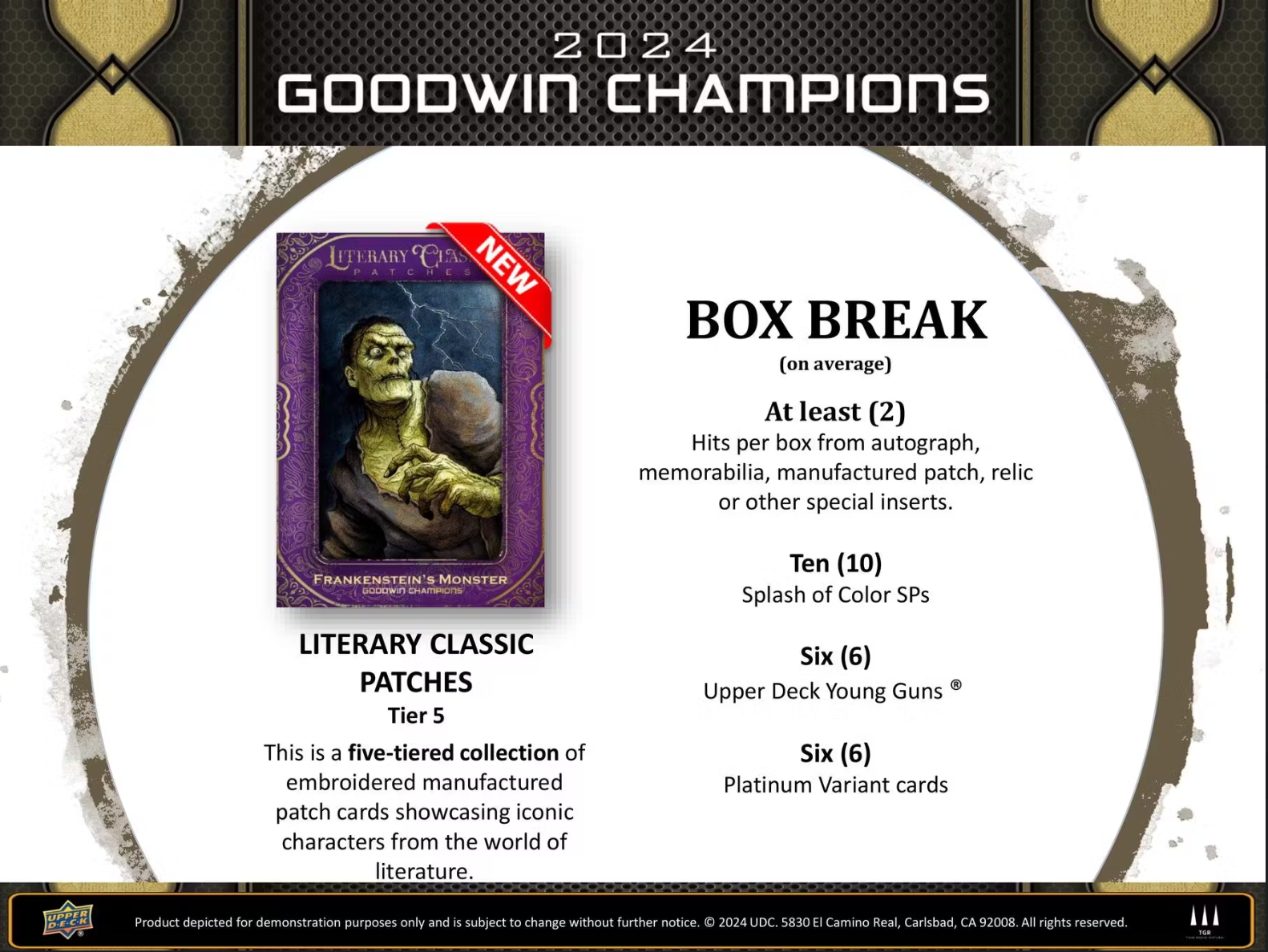 *LAST CASE* 2024 Upper Deck Goodwin Champions Multi-Sport Hobby, 16 Box Case