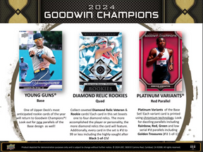*LAST CASE* 2024 Upper Deck Goodwin Champions Multi-Sport Hobby, 16 Box Case
