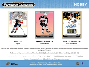 2023-24 Upper Deck Parkhurst Champions Hockey Hobby, 12 Box Case