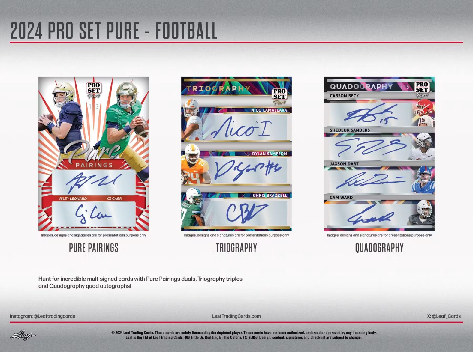 *LAST CASE* 2024 Pro Set Pure Football Hobby, 12 Box Case