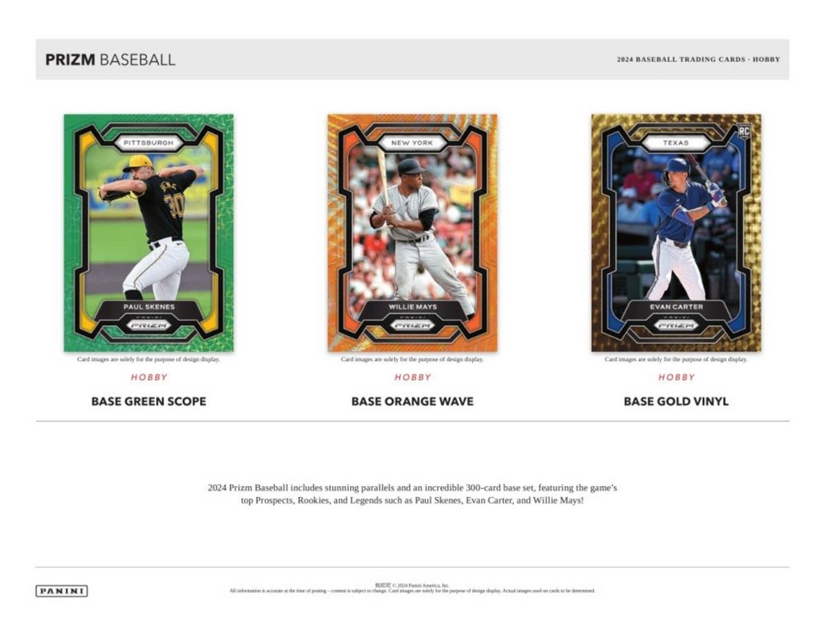2024 Panini Prizm Baseball Hobby, Box