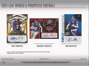 2024 Leaf Heroes & Prospects Football Hobby, Box