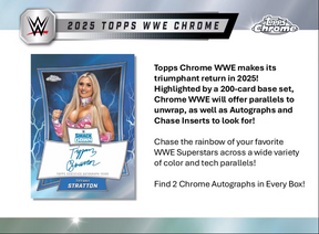 2025 Topps WWE Chrome Hobby, 12 Box Case