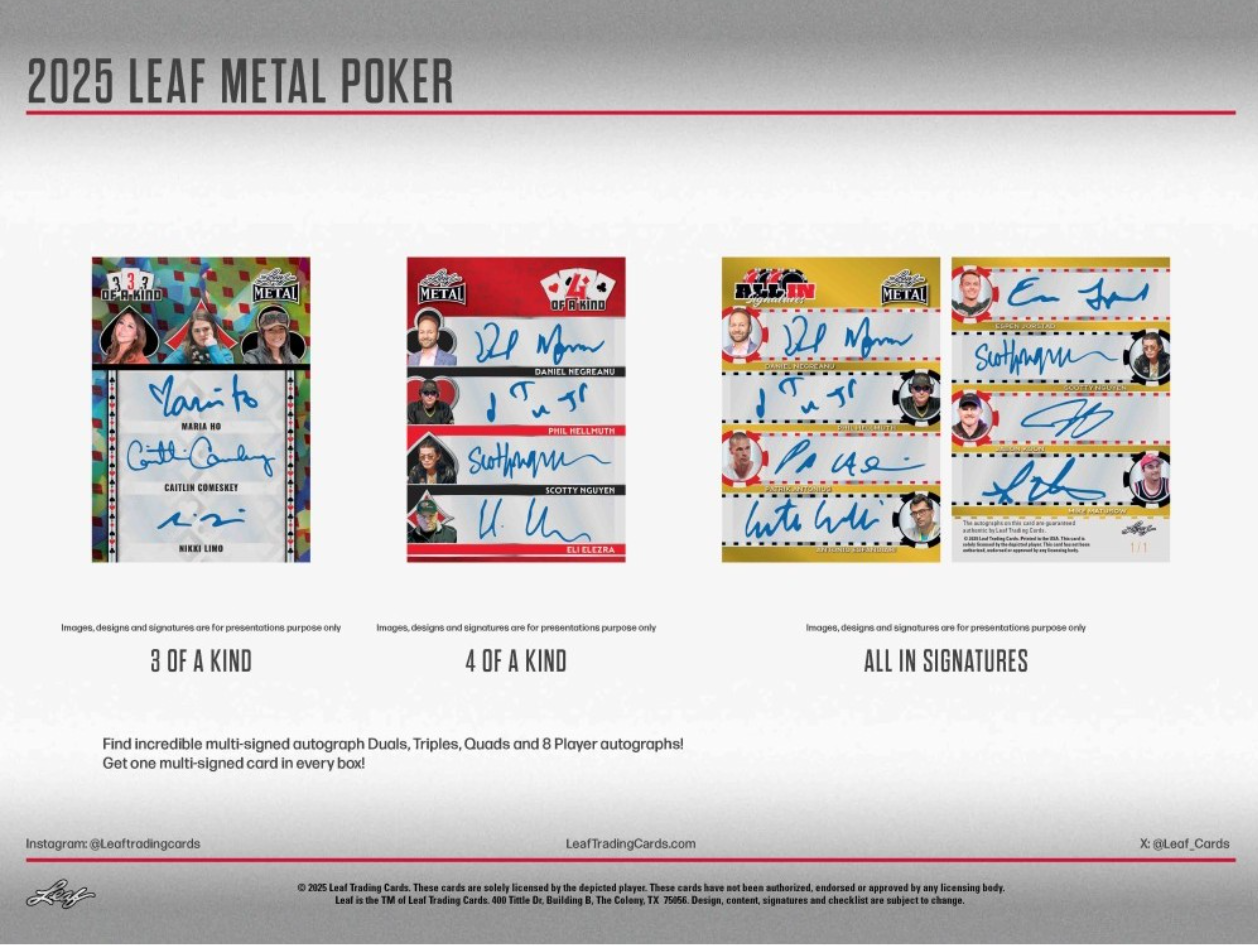 2025 Leaf Metal Poker Hobby, Box