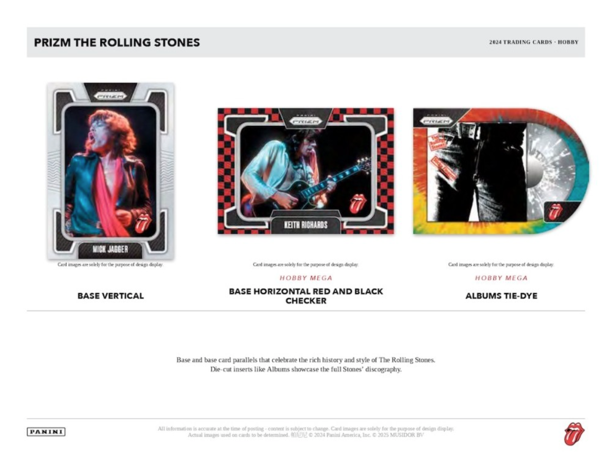 2024 Panini Prizm The Rolling Stones Hobby, Mega Box