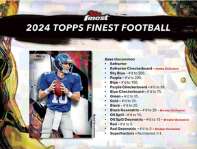 *LAST BOX* 2024 Topps Finest Football Hobby, Box