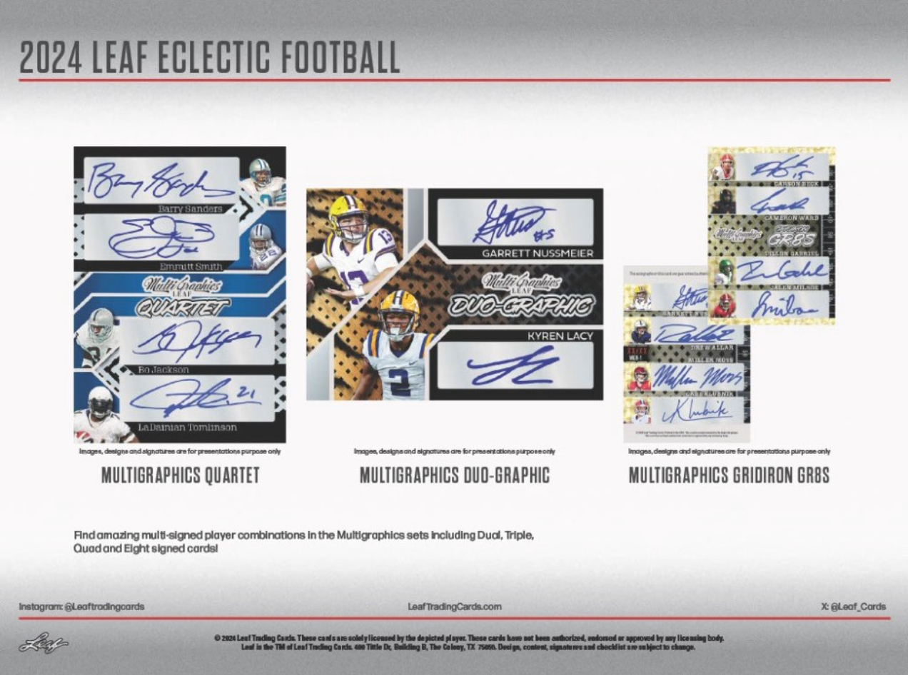 * Last Box * 2024 Leaf Eclectic Football Jumbo, Box