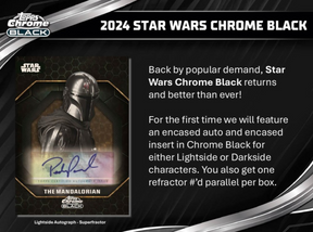 2024 Topps Chrome Black Star Wars Hobby, Box