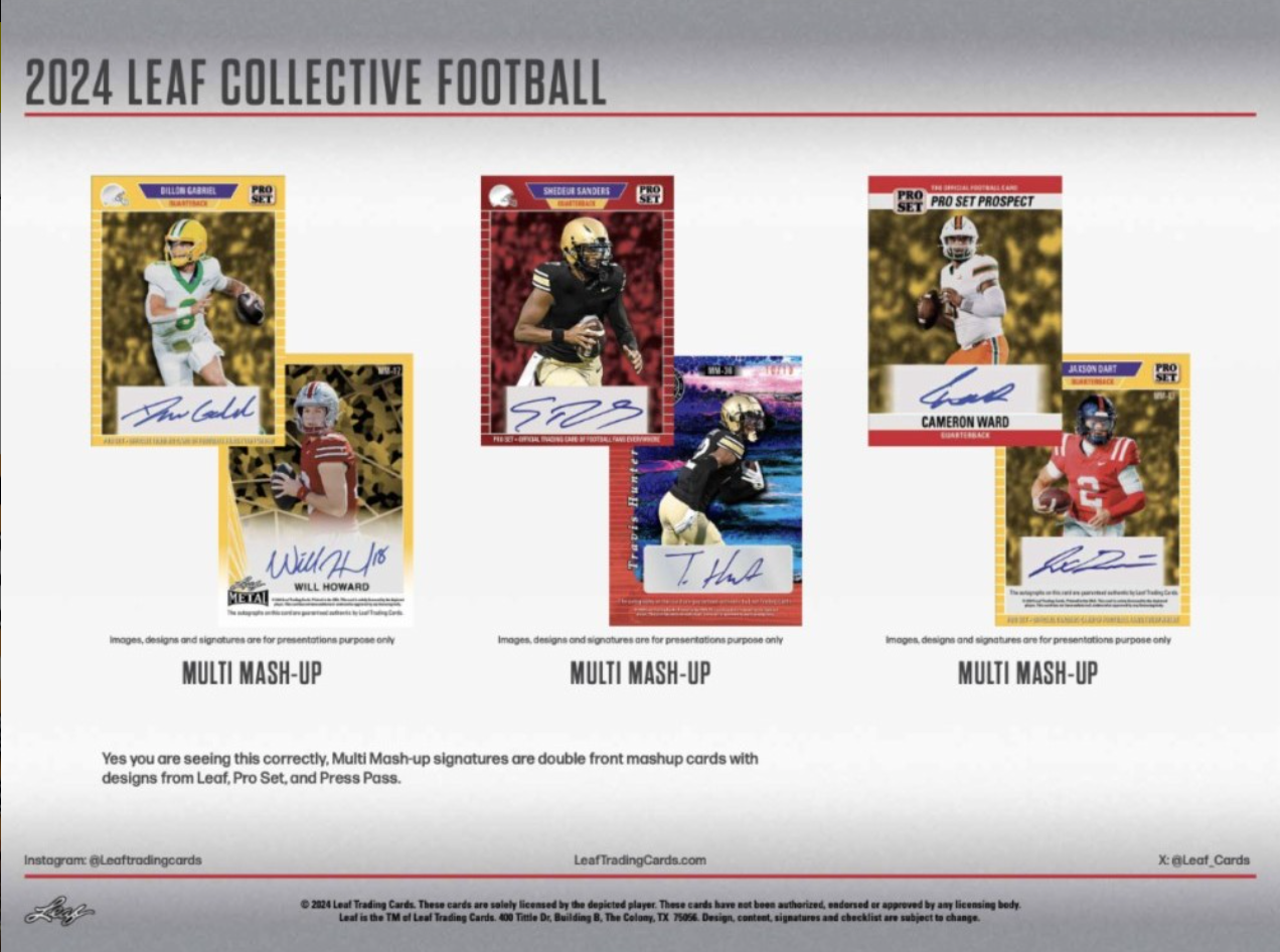 2024 Leaf Collective Football Jumbo, Box