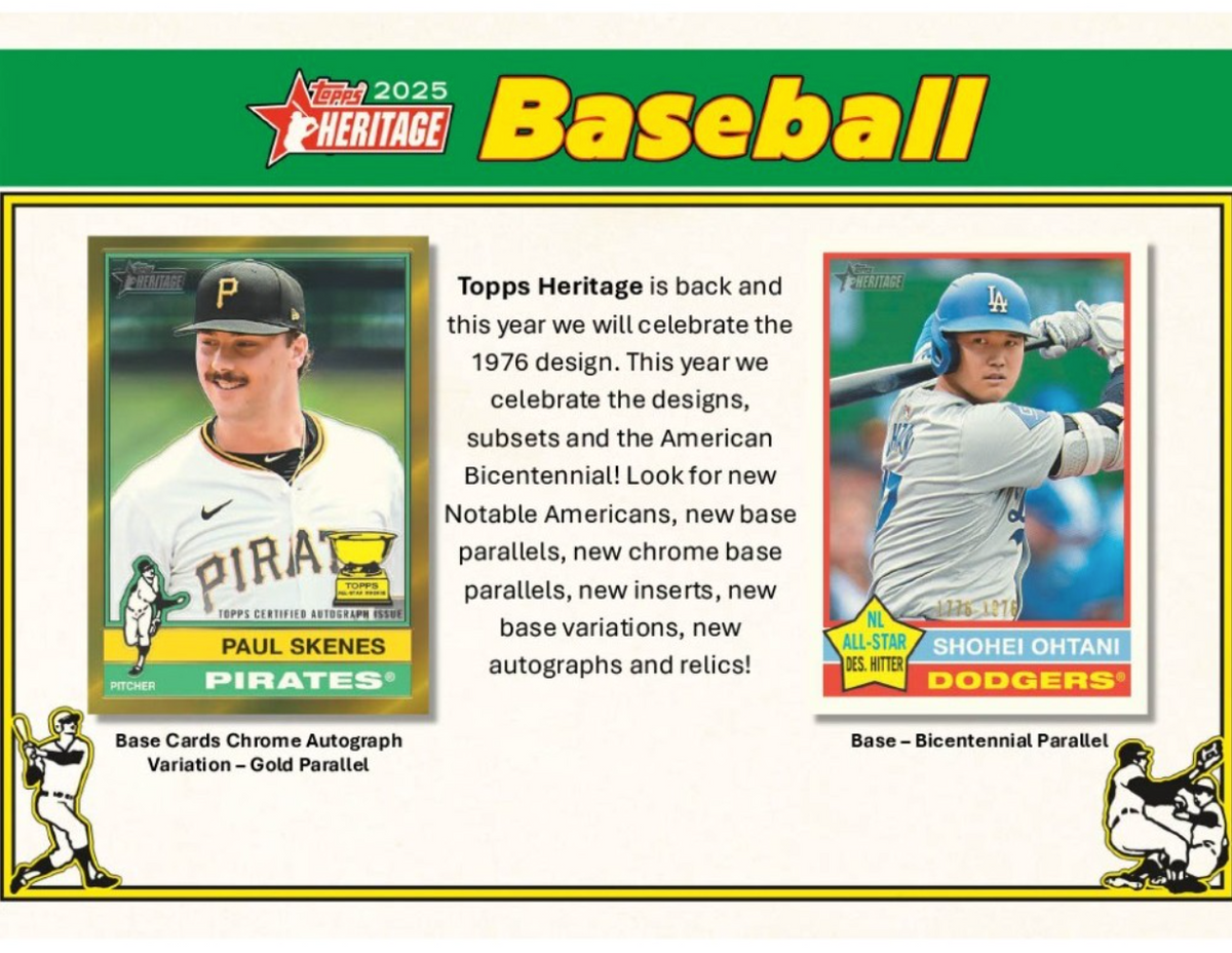 2025 Topps Heritage Baseball Hobby, Box
