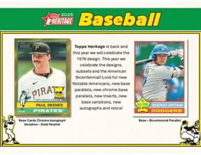 2025 Topps Heritage Baseball Blaster, Box