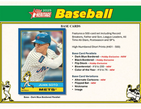 2025 Topps Heritage Baseball Hobby, Box