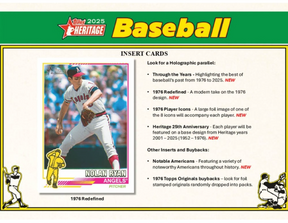 2025 Topps Heritage Baseball Hobby, Box