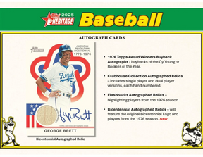 2025 Topps Heritage Baseball Blaster, Box