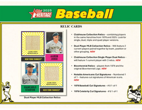 2025 Topps Heritage Baseball Hobby, Box