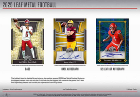 2025 Leaf Metal Football Jumbo, 8 Box Case