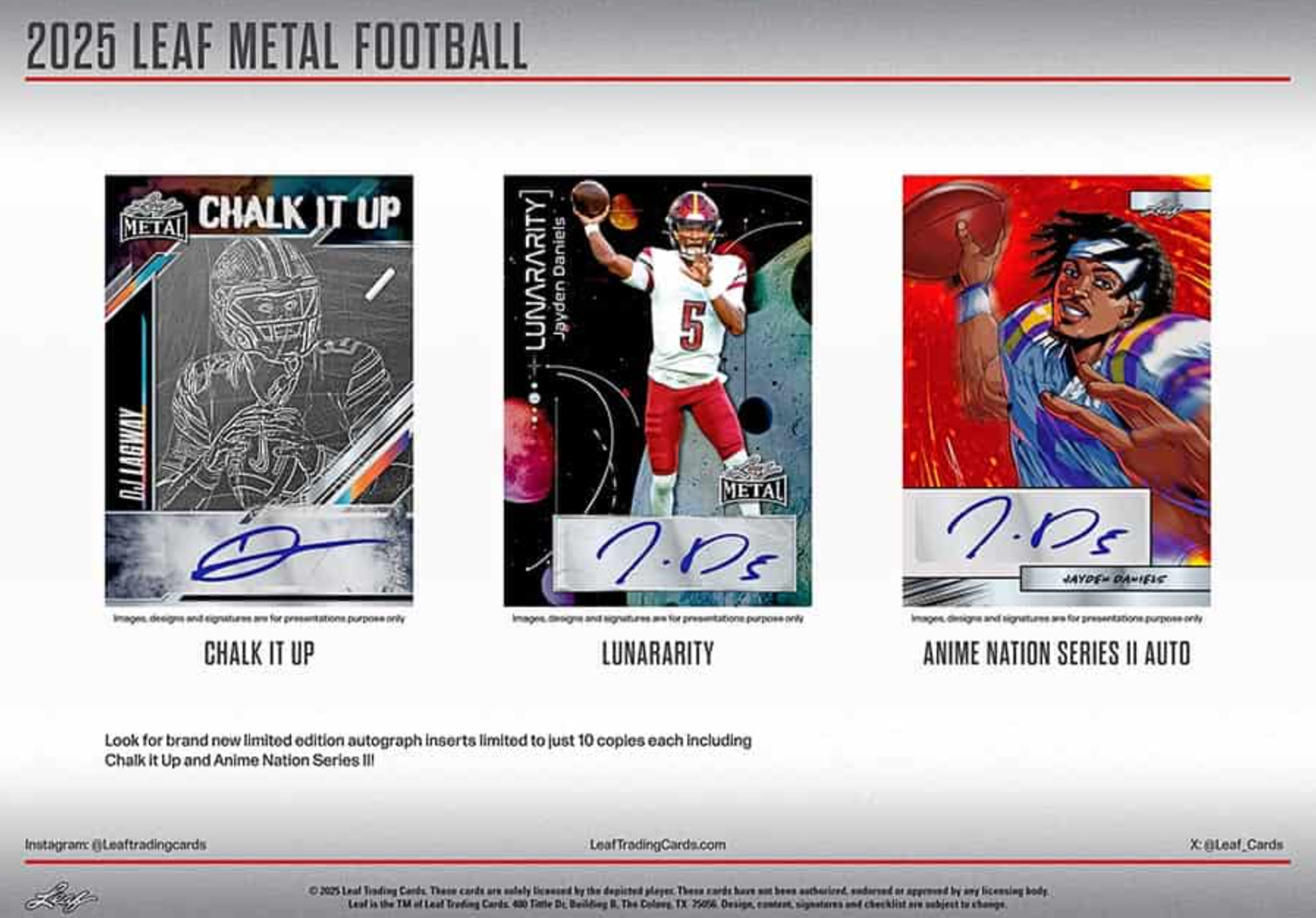 2025 Leaf Metal Football Jumbo, Box