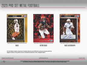2025 Leaf Pro Set Metal Football Hobby, Box