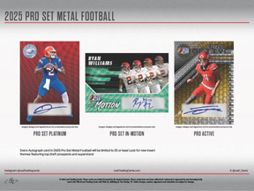2025 Leaf Pro Set Metal Football Super, Box