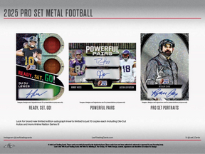 2025 Leaf Pro Set Metal Football Super, Box