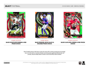 2024 Panini Select Football Hobby Mega, 20 Box Case (Black & Orange Shock)