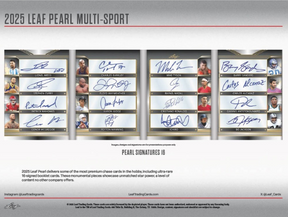 2025 Leaf Metal Pearl Multi-Sport Hobby, 2 Box Case