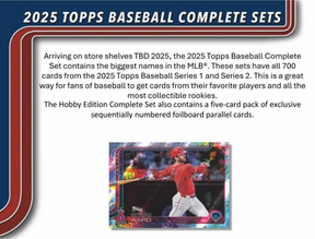 2025 Topps Complete Baseball Complete Factory Hobby, Set