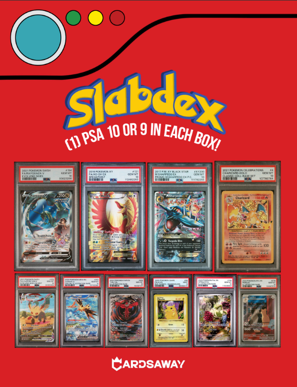 Cardsaway Pokemon Slabdex, 10 Buyback Box Case