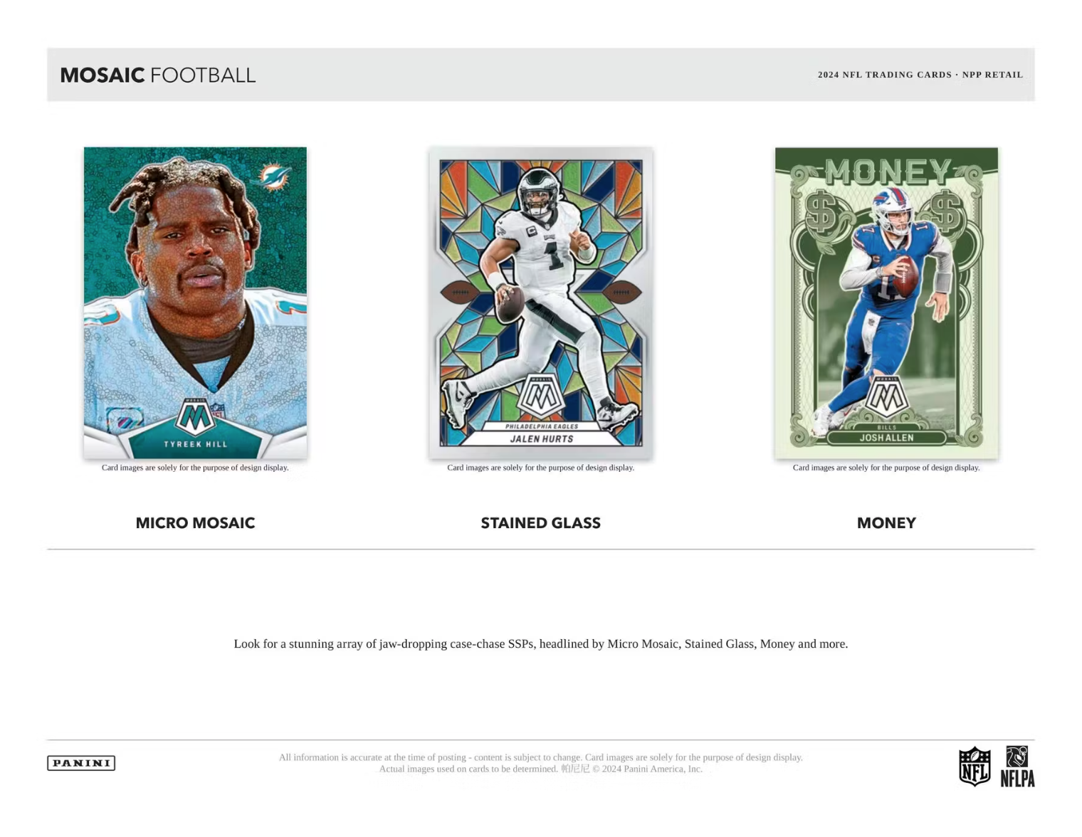 2024 Panini Mosaic Football, Blaster Box (Orange Fluorescent Parallels)