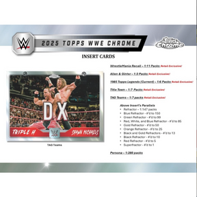2025 Topps WWE Chrome Mega, Box
